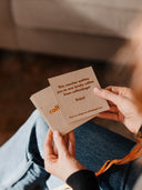 A Coffeeangel coffee card being read — each one is good for a coffee in any of our ten cafés