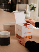Opening the box of ten Coffeeangel brew bags