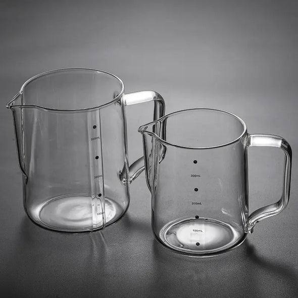 Precision Pour Borosilicate Glass Steaming Pitcher