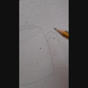 Hand-painted 'Plantable' Christmas Postcard